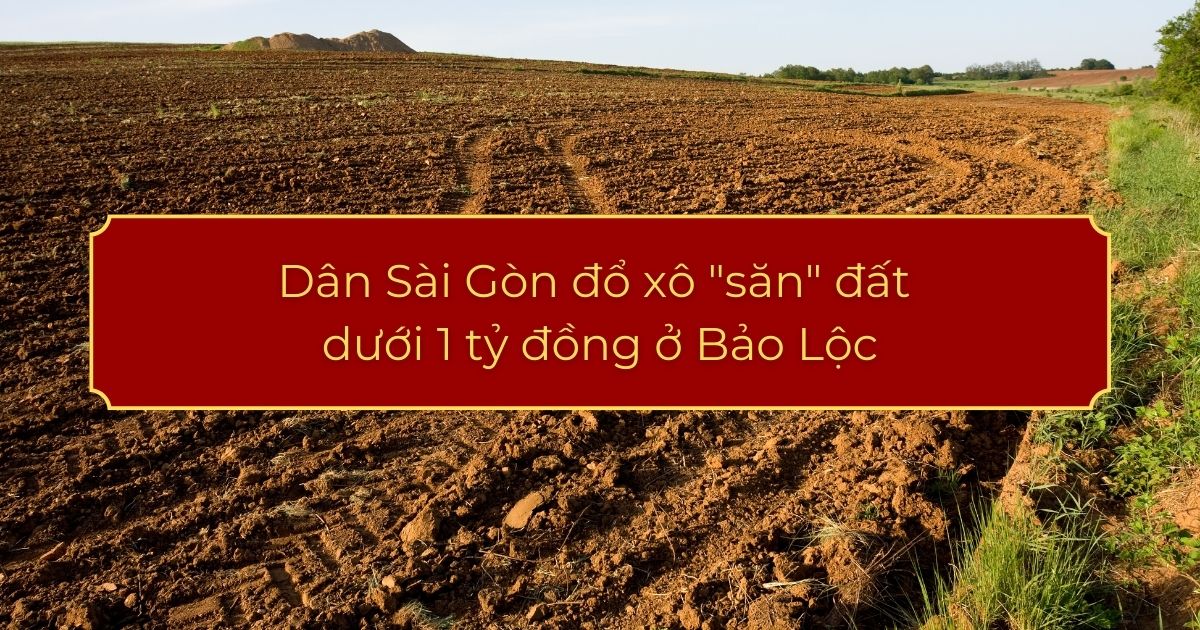 Dân Sài Gòn đổ xô "săn" đất dưới 1 tỷ đồng ở Bảo Lộc